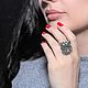 Заказать Кольцо Лягушка с хризолитами из серебра 925 пробы IV0112. Sunny Silver. Ярмарка Мастеров. . Кольца Фото №3