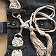Order Knitted belt with tassels. Ekostil. Livemaster. . Belt Фото №3