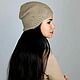 Hat and snood Golden sand, set of accessories, mink down, lurex. Headwear Sets. SIBERIA COOL (knitting & painting) (Siberia-Cool). My Livemaster. Фото №4