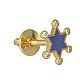 Monoserga 'Magen David' puseta estrella de oro de seis puntas. Stud earrings. Jewelry Laboratory Alter Ego. Ярмарка Мастеров.  Фото №5