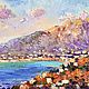  Oil painting sketch Landscape ' Spring morning. Yalta', Pictures, Moscow,  Фото №1
