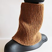 Knitted leg warmers wool Alpaca 