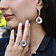 Kvilaya ring and earrings made of polished 925 DP0013 silver, Jewelry Sets, Yerevan,  Фото №1