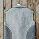 Felt vest made of merino wool. Mens vests. STUDIO-FELT Katerina Alekseeva. My Livemaster. Фото №5