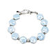Opal bracelet, a bracelet made of natural blue opal stones, Bead bracelet, Moscow,  Фото №1