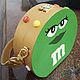 Клатч сумка ручной работы конфеты m & ms. Клатчи. AlyonaGraphic. Интернет-магазин Ярмарка Мастеров.  Фото №2