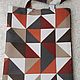 Exclusive! Сумка - шоппер GEOMETRY COL. BRICK, hand made, Сумка-шоппер, Пушкино,  Фото №1