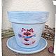 Flower pot decoupage Kittens. Pots. nikazvereva. Online shopping on My Livemaster.  Фото №2
