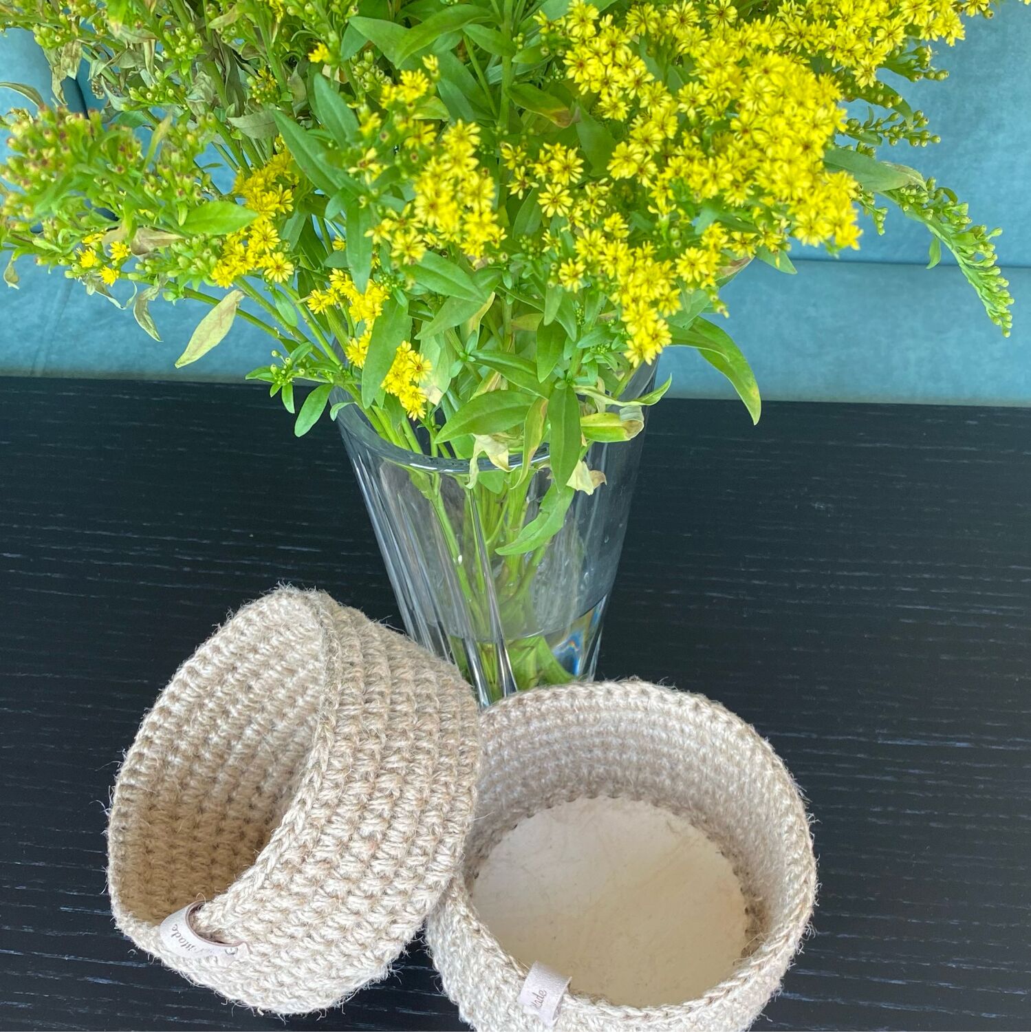 Корзина из джута в интернет-магазине на Ярмарке Мастеров | Хранение ...