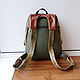 Order Women's leather backpack with engraving custom for Sargylana. Innela- авторские кожаные сумки на заказ.. Livemaster. . Classic Bag Фото №3