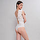 Lace Bridal Bodysuit F26, Lace Bodysuit, White Bodysuit. Underwear sets. APILAT. Online shopping on My Livemaster.  Фото №2