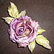 decoration of silk. silk flowers.lilac brooch-rose flower,brooch flower lilac rose decoration to the hairstyle rose hair clip purple rose
