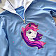 Unicorn children's hoodie with ears on the hood, Blue Hoodie Pony. Sweatshirts and hoodies. Lara (EnigmaStyle). Online shopping on My Livemaster.  Фото №2