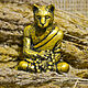 Figurine: Golden 'Fox Buddhist' in meditation, Figurines, Dzerzhinsk,  Фото №1
