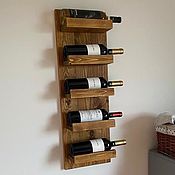 Для дома и интерьера handmade. Livemaster - original item Wall shelf for wine. Handmade.