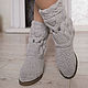 Order Demi-season boots "Owls". KnittedBoots. Livemaster. . High Boots Фото №3