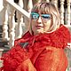 Валяное пальто: Многоликий красный, Пальто, Усть-Каменогорск,  Фото №1