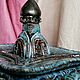 Шкатулка керамическая голубая большая. Шкатулки. Ceramics by Sudarynja. Ярмарка Мастеров.  Фото №4