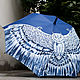 Umbrella with hand-painted 'Owl' with an unusual handle. Umbrellas. UmbrellaFineArt. Online shopping on My Livemaster.  Фото №2
