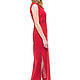 Feminine red dress made of 100% linen. Dresses. etnoart. My Livemaster. Фото №4