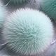 POM-poms: delicate mint. Pompons. beanie hand made for your favorite. My Livemaster. Фото №5