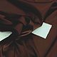  Satin brown chocolate silk. Fabric. AVS -dressshop. My Livemaster. Фото №4