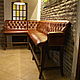 Sofá de cuero de la barra de. Sofas. Beautiful handcrafted furniture (7208327). Ярмарка Мастеров.  Фото №4
