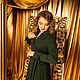 Заказать Трикотажное платье из джерси с запахом "Contessa Green Black”. Александра Майская. Ярмарка Мастеров. . Платья Фото №3