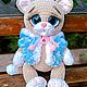 Вязаный кот, котёнок глазастик, вязаные игрушки, Амигуруми куклы и игрушки, Москва,  Фото №1