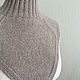 Заказать Манишка кашемировая "Теплый песок", 100% кашемир. FAVORITE KNITWEAR (Наталья). Ярмарка Мастеров. . Манишки Фото №3