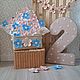 Объёмная цифра "2" из текстильных цветочков (50 см). Объемные цифры и буквы. Анастасия. Ярмарка Мастеров.  Фото №4