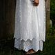 Белое кружевное платье в винтажном стиле "Полина". Платья. So-образ (so-obraz). Ярмарка Мастеров.  Фото №6