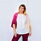 Women's summer Cape in boho style ' Raspberry'. Cardigans. Natalie Wool -Art. Online shopping on My Livemaster.  Фото №2