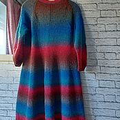 Combined knitted dress