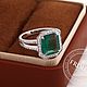 Золотое кольцо с изумрудом и бриллиантами. Кольца. FROLOF JEWELRY. Интернет-магазин Ярмарка Мастеров.  Фото №2