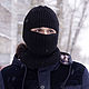 Balaclava Warm Knitted Elastic Band Black Men's Women's Unisex, Caps, Orenburg,  Фото №1