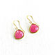 Earrings with pendants 'Paradox' small earrings, bright pink. Earrings. Irina Moro. Online shopping on My Livemaster.  Фото №2