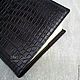 Cover for notebook made from genuine leather alligator. Cover. Mad Cat. My Livemaster. Фото №4