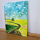'Yellow field.Sunny Noon 'Oil on canvas. Pictures. Anji's favourite pictures (anzhela-a). My Livemaster. Фото №6