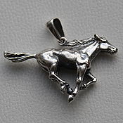 Украшения handmade. Livemaster - original item Horse the Mustang running. Handmade.