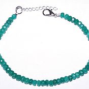 Украшения handmade. Livemaster - original item Bracelet with natural emerald.. Handmade.