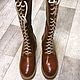 Boots ' Moulin Rouge brown new'. High Boots. Hitarov (Hitarov). Online shopping on My Livemaster.  Фото №2
