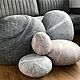 Валяные пуфы-валуны. Пуфы и пуфики. Gavrilova-wool (Гаврилова Елена). Интернет-магазин Ярмарка Мастеров.  Фото №2