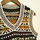 Walnut V/Жаккардовый жилет из твида и альпаки S/M Fair isle vest. Жилеты. Sculptural Crochet. Интернет-магазин Ярмарка Мастеров.  Фото №2