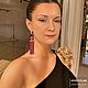 Серьги красивые. Серьги-кисти. Tatyna. Интернет-магазин Ярмарка Мастеров.  Фото №2