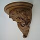 Order Carved wall console Rococo shelf (small) oak. Carved decor. Livemaster. . Shelves Фото №3