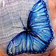 Кулон "Голубая бабочка" 1, Подвеска, Москва,  Фото №1