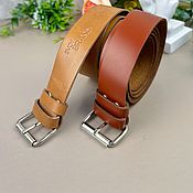 Belt with removable choker PS7, genuine leather