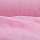 Лён костюмно-плательный розовый с эффектом мятости, Ткани, Минск,  Фото №1