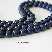 Материалы для творчества handmade. Livemaster - original item Lapis lazuli 8mm smooth ball (No№147). Handmade.